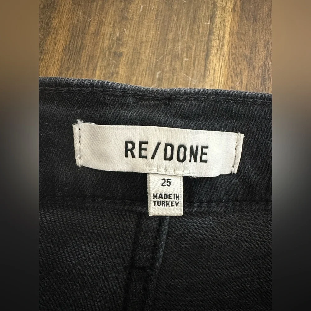 Re/Done Jeans‎ Adult 25 Black Skinny High Rise Ankle Crop Womens